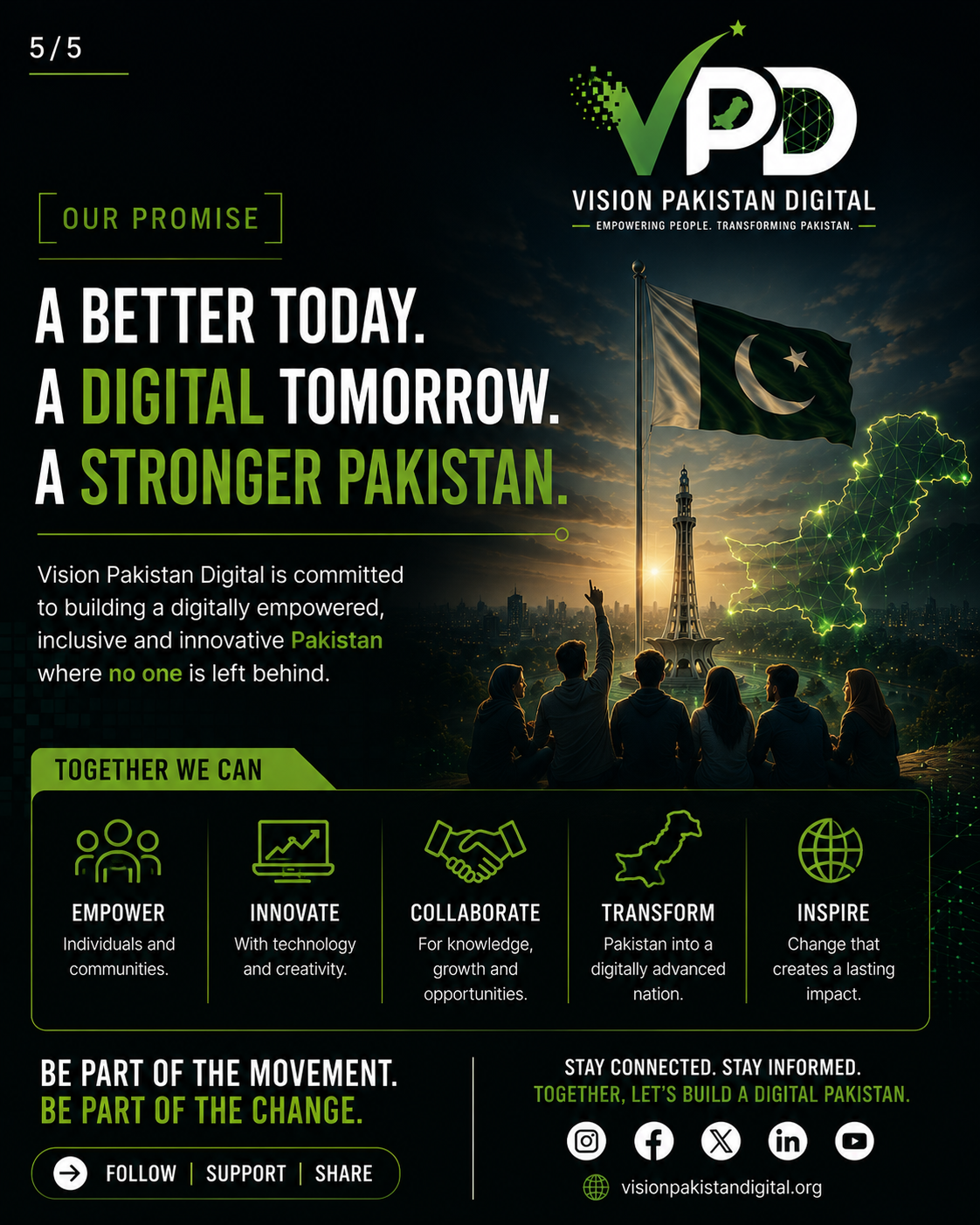 Our promise — a better today, a digital tomorrow, a stronger Pakistan